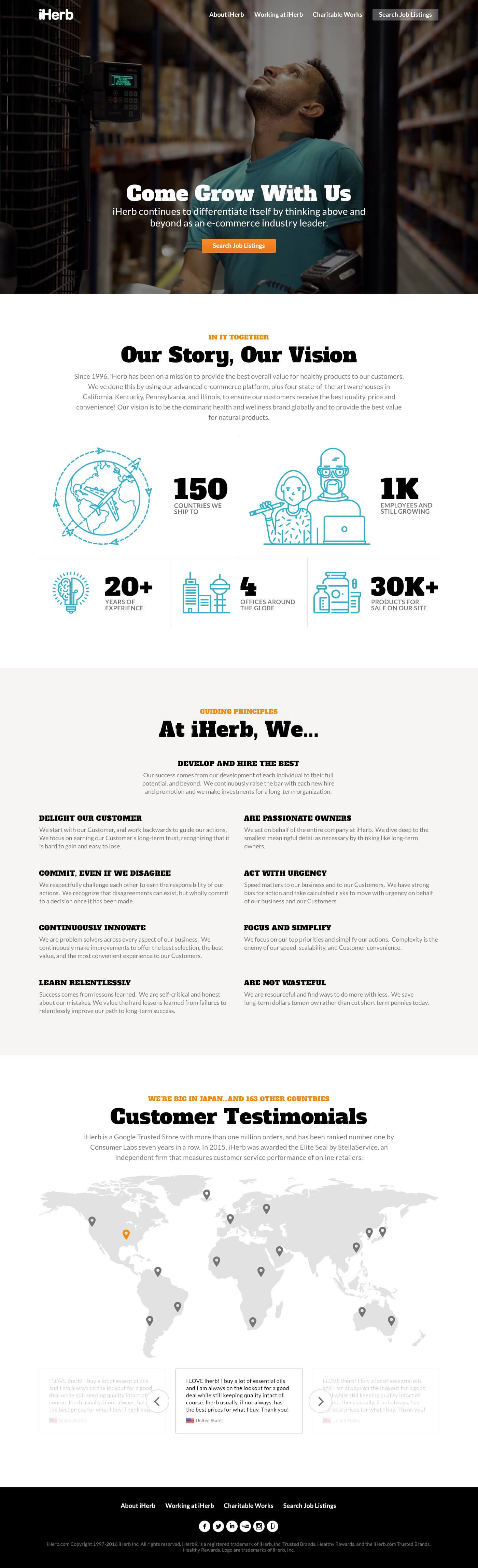 iHerb - Careers Site - Homepage